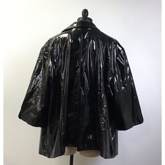Maggie Barnes Polyurethane Black Jacket Size 5XL - Picture 2 of 3